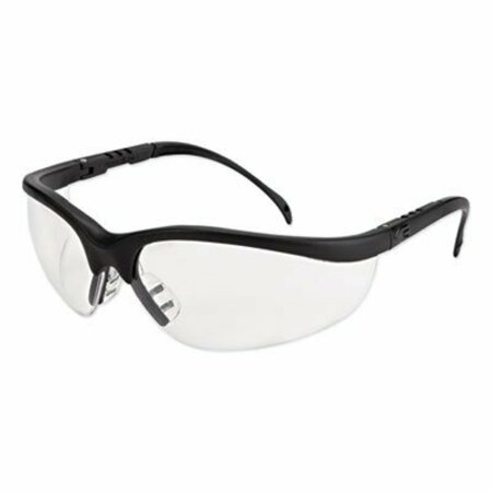 ORS NASCO MCR Safety, Klondike Safety Glasses, Matte Black Frame, Clear Lens KD110